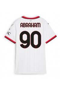 AC Milan Tammy Abraham #90 Fotballdrakt Borte Klær Dame 2024-25 Korte ermer